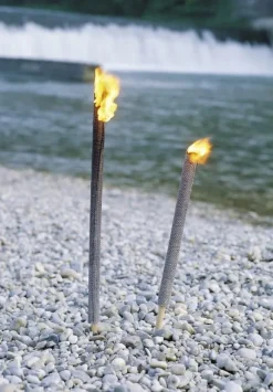 Basic Nature Wachsfackel 50cm 4er Pack