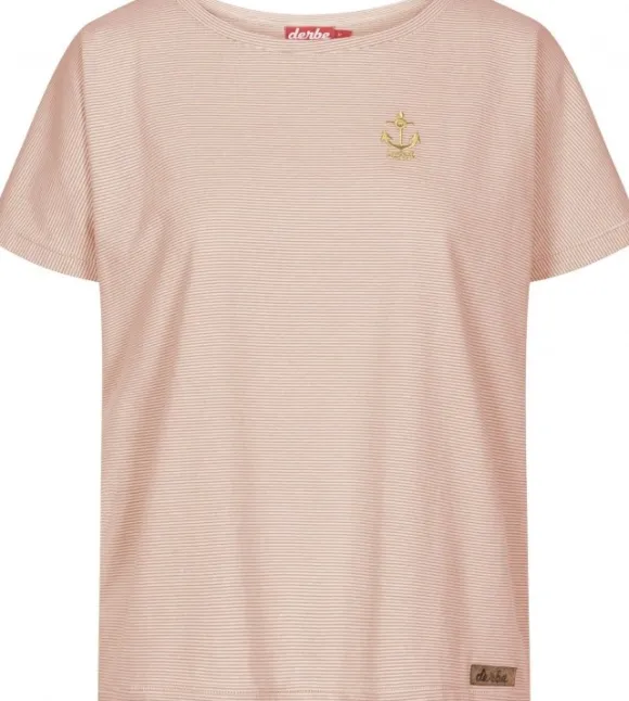 Derbe T-Shirt Golden Anchor Striped