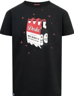 Derbe T-Shirt Herrenhandtasche rot weiß