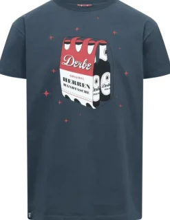 Derbe T-Shirt Herrenhandtasche rot wei&szlig;