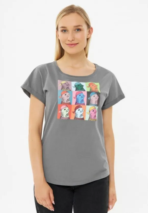 Derbe T-Shirt Robbe Collage Women