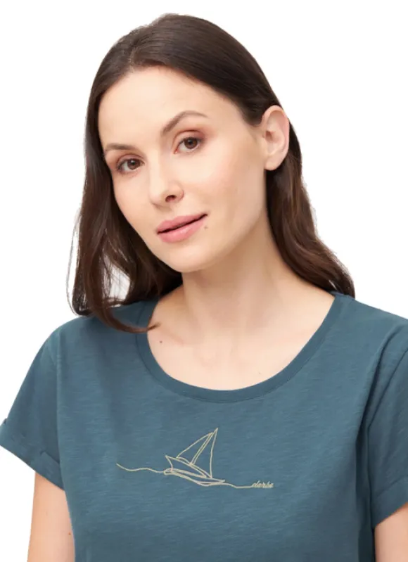 Derbe T-Shirt Segelboot Women