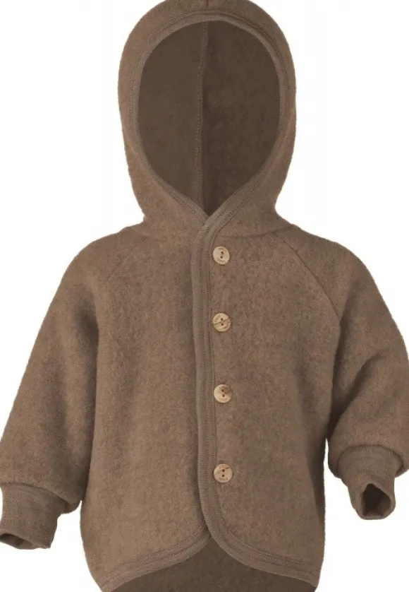 Engel Baby Jacke mit Kapuze Wollfleece