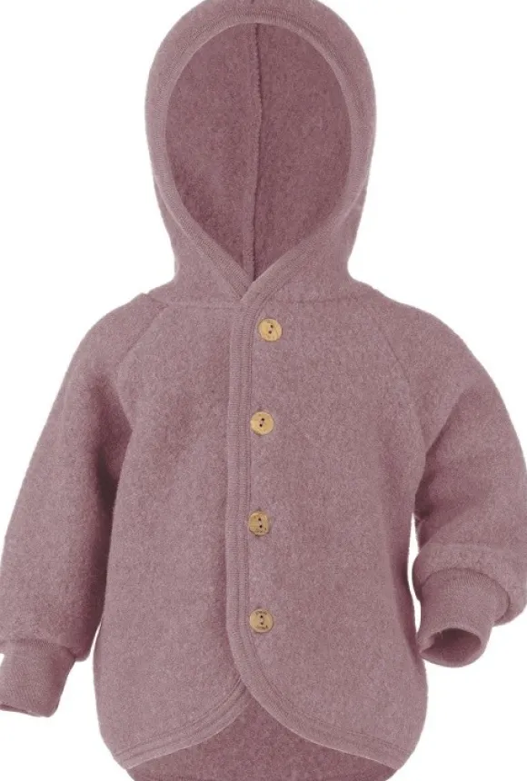 Engel Baby Jacke mit Kapuze Wollfleece