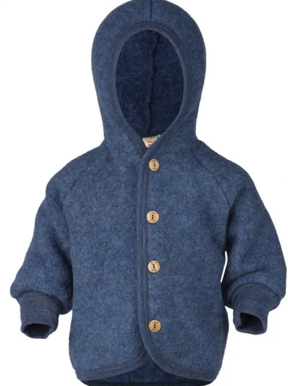 Engel Baby Jacke mit Kapuze Wollfleece