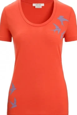 Icebreaker Tech Lite II SS Scoop Tee Swarming Shapes Women