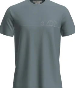 Icebreaker Tech Lite SS Tee Single Line Camp
