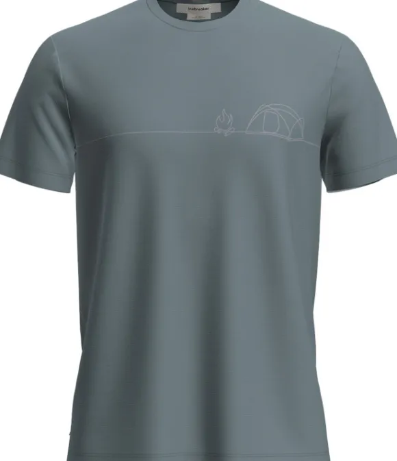 Icebreaker Tech Lite SS Tee Single Line Camp