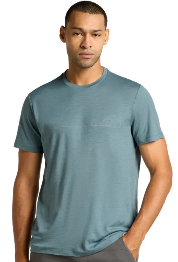 Icebreaker Tech Lite SS Tee Single Line Camp
