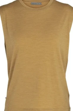 Icebreaker Utility Explore Sleeveless Crewe Stripe Women