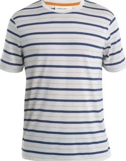 Icebreaker Wave SS Tee Stripe Men