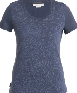 Icebreaker Womens Tech Lite III SS Scoop Tee Through Woods