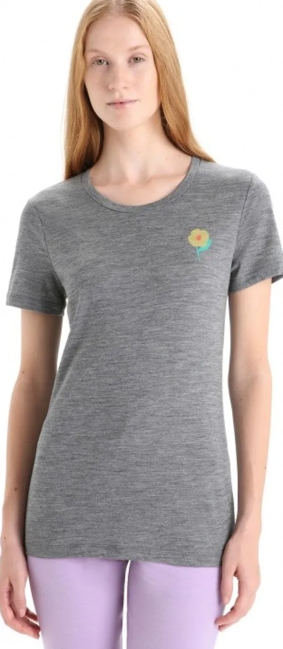 Icebreaker Womens Tech Lite II SS Tee Springtime Flowers