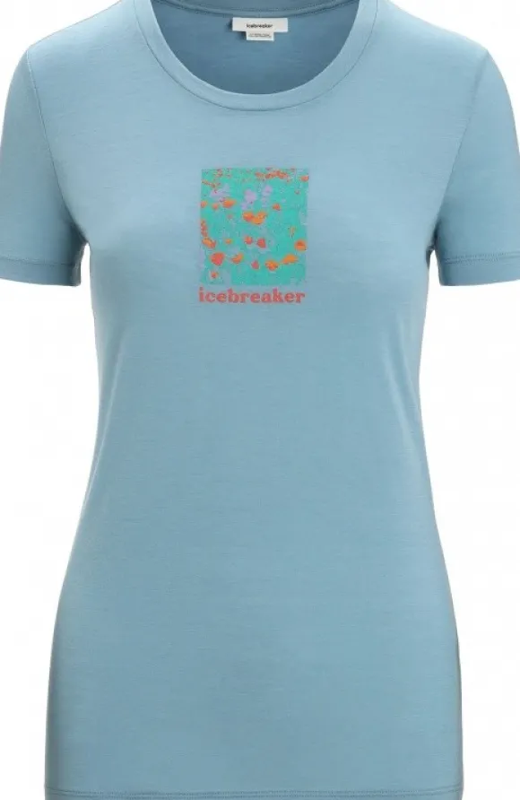 Icebreaker Womens Tech Lite II SS Tee Wildflower Bloom