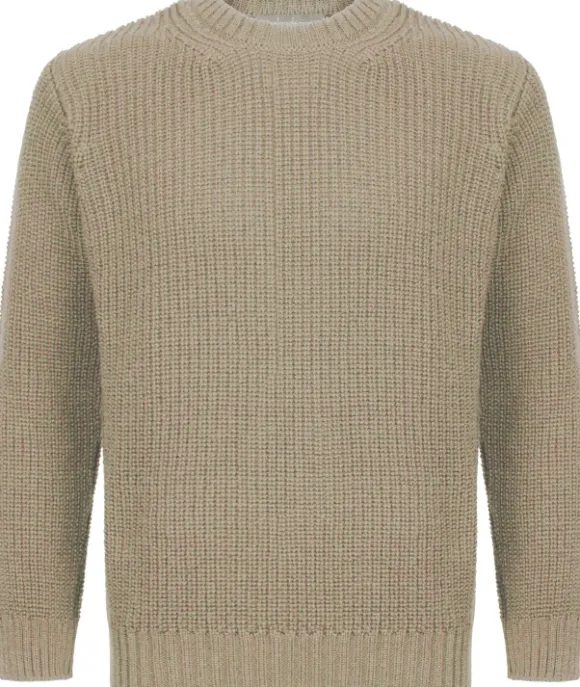 IrelandsEye Crosshaven Ribbed Crew Neck Sweater Men