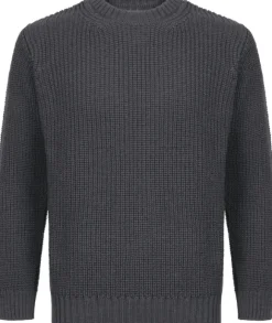 IrelandsEye Crosshaven Ribbed Crew Neck Sweater Men