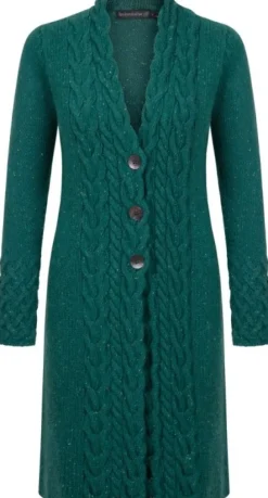 IrelandsEye Horseshoe Cable Coat Women
