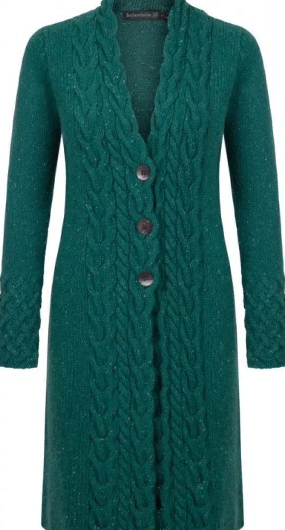 IrelandsEye Horseshoe Cable Coat Women