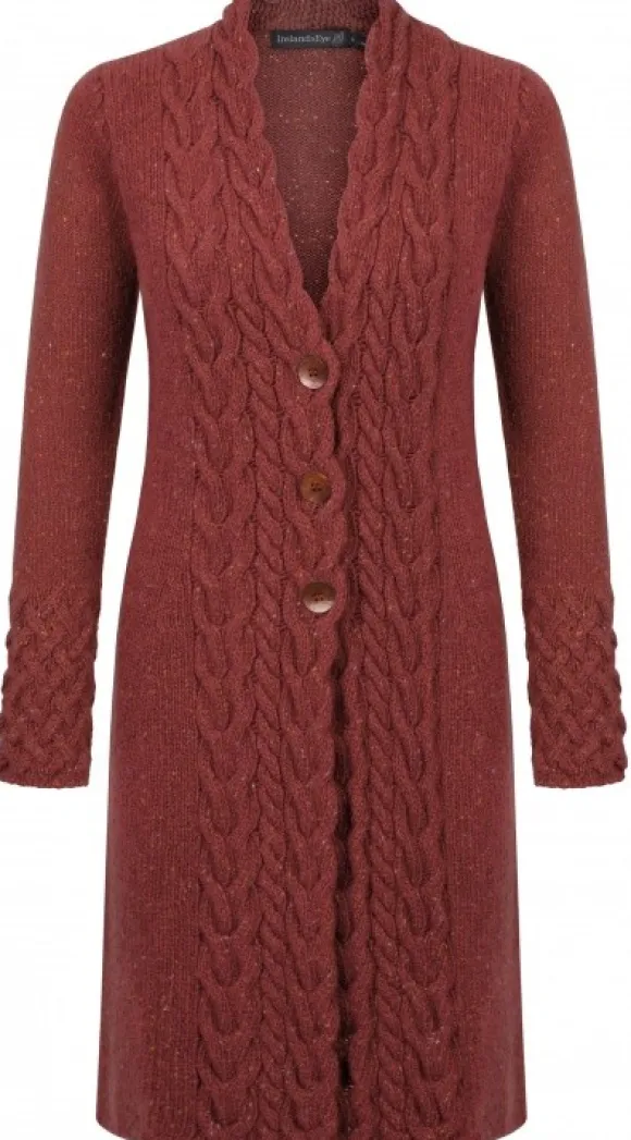 IrelandsEye Horseshoe Cable Coat Women