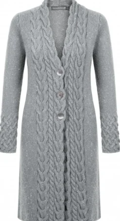 IrelandsEye Horseshoe Cable Coat Women