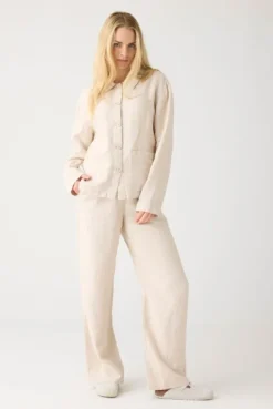 KnowledgeCotton Apparel Posey Wide Leg Linen Pants Women