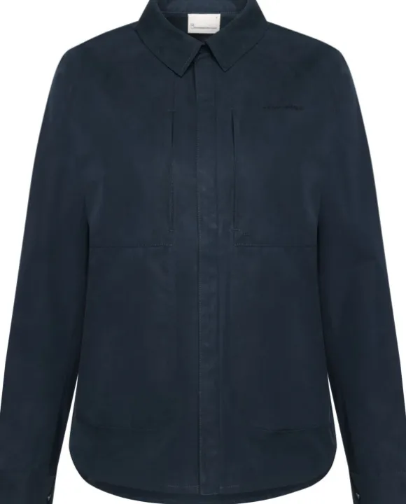 KnowledgeCotton Apparel Vent Canvas Overshirt Women