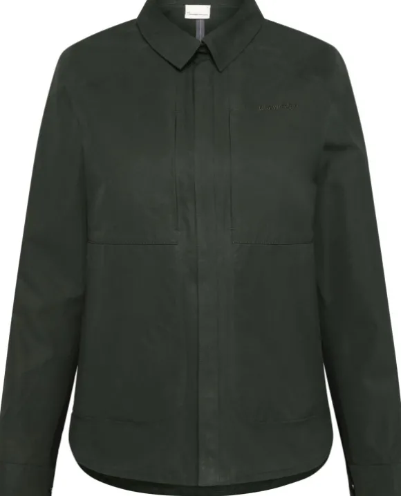 KnowledgeCotton Apparel Vent Canvas Overshirt Women