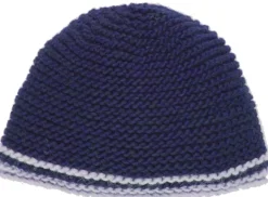 Leuchtfeuer Strickmütze Alpaka mit 2 Streifen