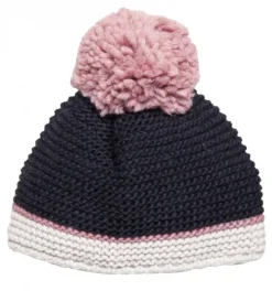 Leuchtfeuer Strickm&uuml;tze Alpaka mit Bommel