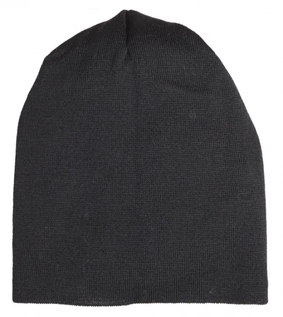 Leuchtfeuer Strickmütze Merino Uni Lang