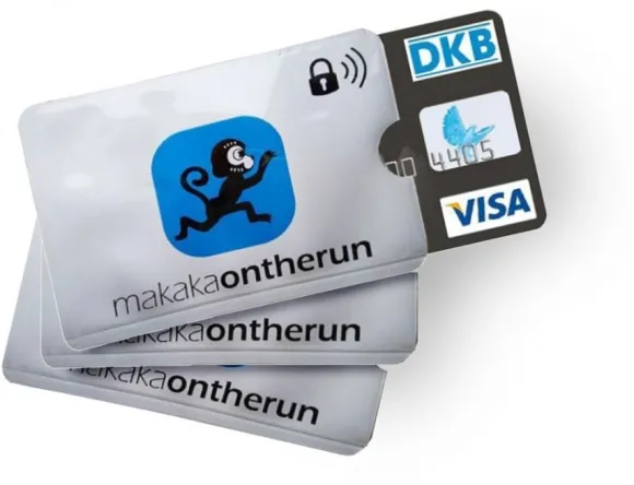 MakakaOnTheRun RFID Kartenschutzhülle 3er-Pack