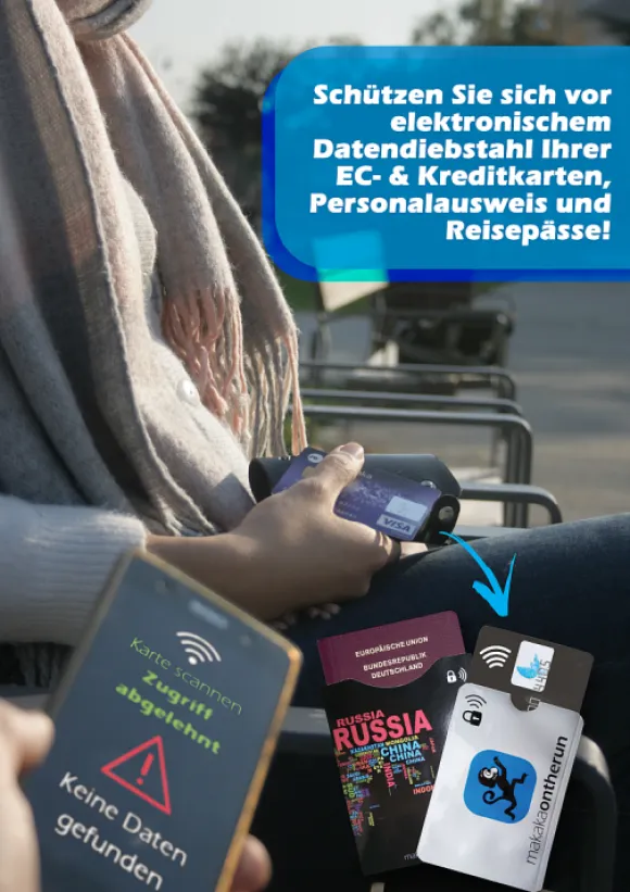 MakakaOnTheRun RFID Kartenschutzhülle 3er-Pack