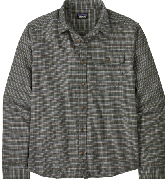 Patagonia Mens LS Cotton in Conversion LW Fjord Flannel Shirt