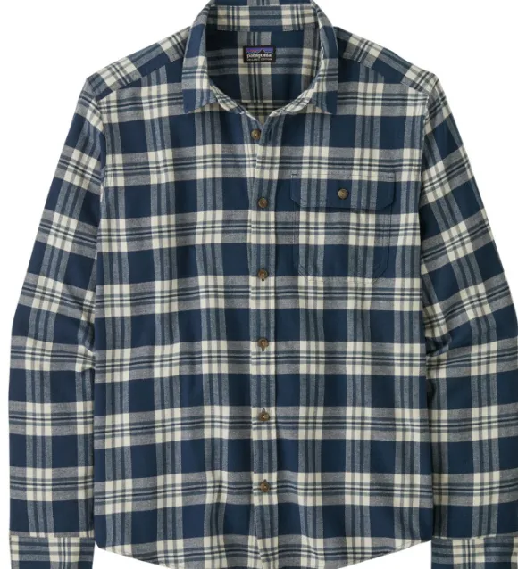 Patagonia Mens LS Cotton in Conversion LW Fjord Flannel Shirt