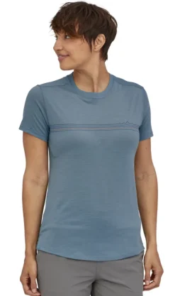 Patagonia Womens Cap Cool Merino Blend Graphic Shirt