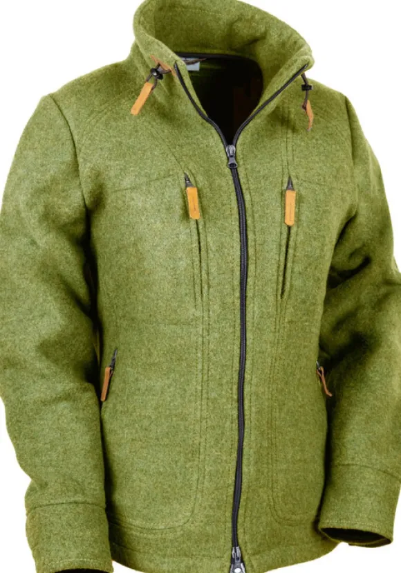 Steinkauz Lodenfleecejacke Kragenwally