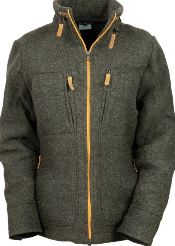Steinkauz Lodenfleecejacke Kragenwally