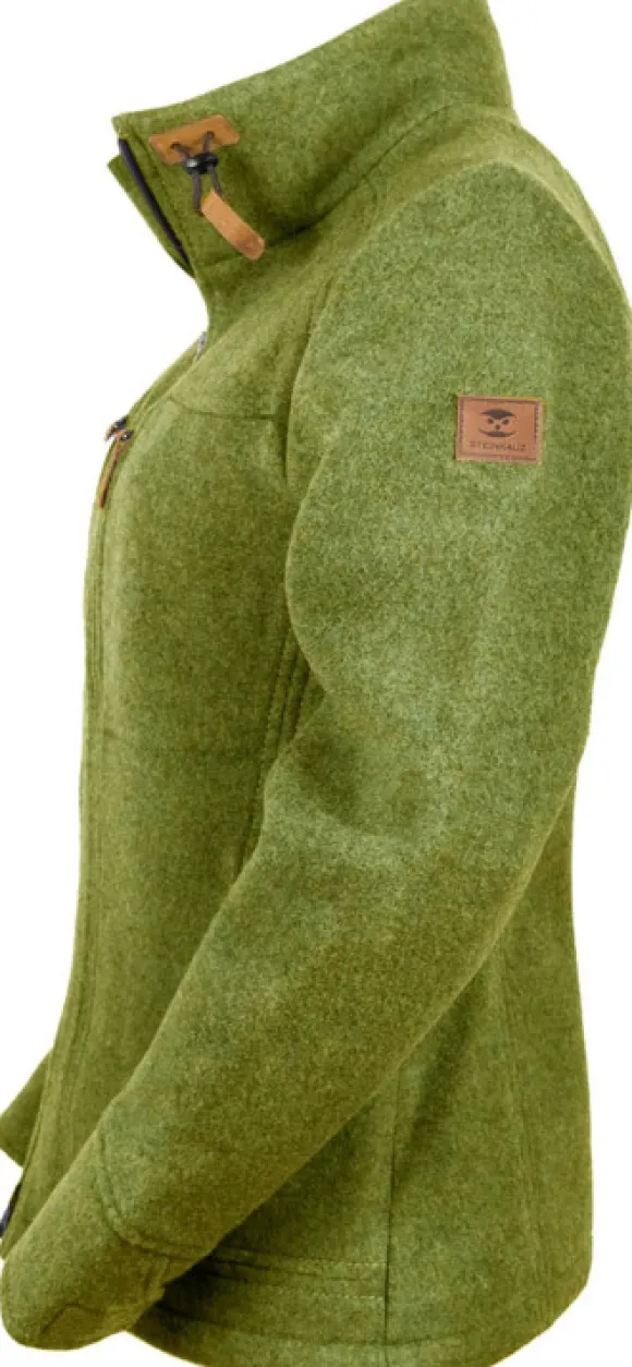 Steinkauz Lodenfleecejacke Kragenwally