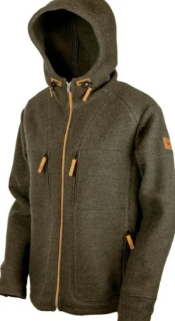 Steinkauz Lodenfleecejacke Kapuzenhuber