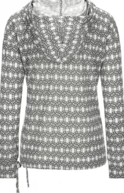 Super.Natural Womens Funnel Hoody Printed
