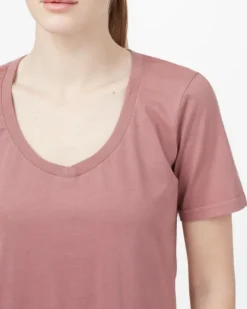 Tentree Womens Natural Dye V-Neck T-Shirt