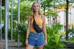 Ticket to the Moon Sling Bag Upcycled