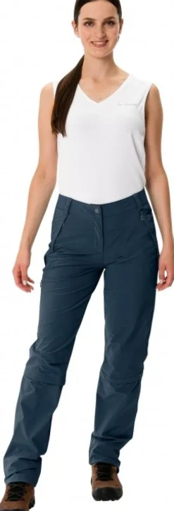 VAUDE Womens Farley Stretch Capri T-Zip Pants III